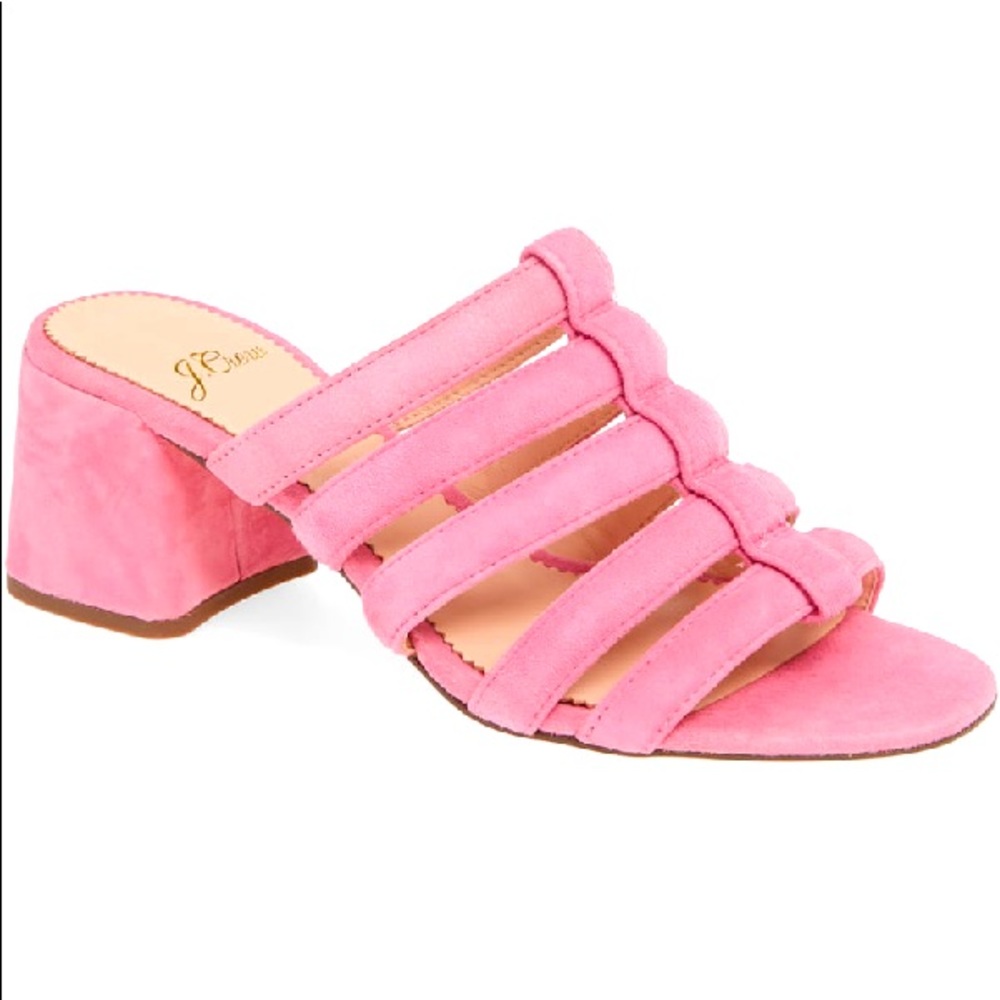 J. Crew Strappy Suede Slides